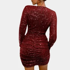 Jurken & Jumpsuits Dames*Eloisa - Zomerse feestjurk voor dames met pailletten