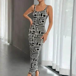 Jurken & Jumpsuits Dames*Elsa - Geometrische bodycon zomerjurk