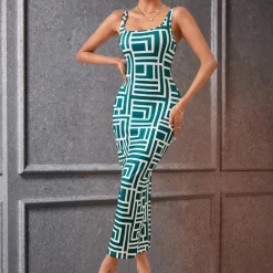 Jurken & Jumpsuits Dames*Elsa - Geometrische bodycon zomerjurk