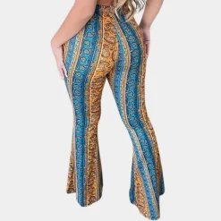 Broeken & Rokken Dames*Elvera - Boho stijl uitlopende damesbroek voor de zomer