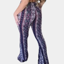 Broeken & Rokken Dames*Elvera - Boho stijl uitlopende damesbroek voor de zomer