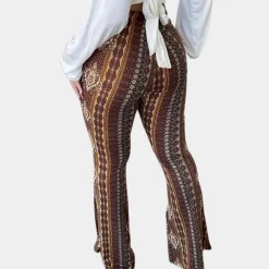 Broeken & Rokken Dames*Elvera - Boho stijl uitlopende damesbroek voor de zomer