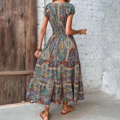 Jurken & Jumpsuits Dames*ELVIRA - Modieuze boho zomerjurk