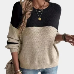 Truien & Vesten Dames*ELYANA - Modieuze Zomerse Schouder Trui voor Dames Gemengde Kleur