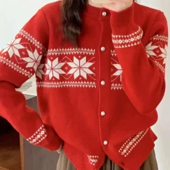 Truien & Vesten Dames*ELYSE - Comfortabel Zomervest voor Dames Rood