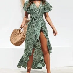 Jurken & Jumpsuits Dames*EMBER - Stijlvolle zomerse wikkeljurk