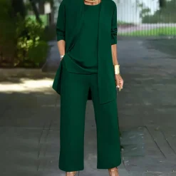 Sets Dames*Emma - Elegante 3-delige zomerse casual set voor dames