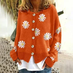 Truien & Vesten Dames*ENYA - Luchtig gebreid vest met knopen voor dames, perfect voor de zomer