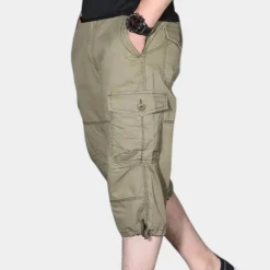 Broeken Heren*Enzio - Zomerse driekwart heren cargo broek