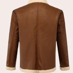 Jassen Heren*Erno - Stoer warm bikerjas voor de man Bruin