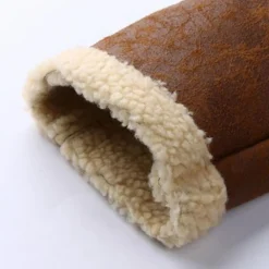 Jassen Heren*Erno - Stoer warm bikerjas voor de man Bruin