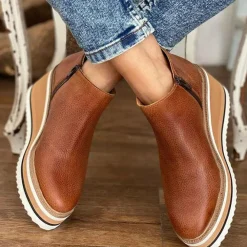 Damesschoenen*ESTEE - Lage enkellaarzen voor dames, perfect voor de lente en zomer