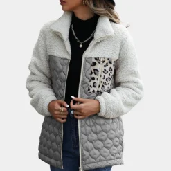 Jassen Dames*Estefania - Modieuze Lente/Zomer Plush Jas voor de Elegante Dame