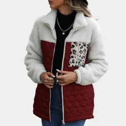 Jassen Dames*Estefania - Modieuze Lente/Zomer Plush Jas voor de Elegante Dame