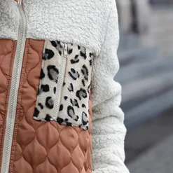 Jassen Dames*Estefania - Modieuze Lente/Zomer Plush Jas voor de Elegante Dame