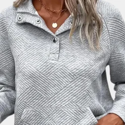 Topjes & Shirts Dames*ESTER - Luchtige Zomertrui voor Dames Grijs