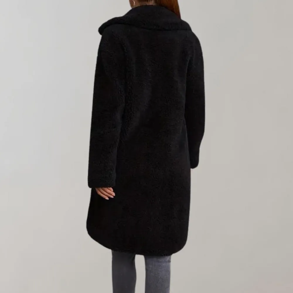 Jassen Dames*Esteri - Lange winterjas voor vrouwen Zwart