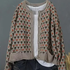 Truien & Vesten Dames*ETTA - Luxe Zomervest voor Dames Kaki