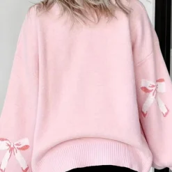 Truien & Vesten Dames*EVERLY - Modieuze Zomerse Trui voor Dames Roze