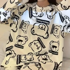 Sets Dames*EVORA - Zomerse Moderne Nachtkledingset voor Dames Wit