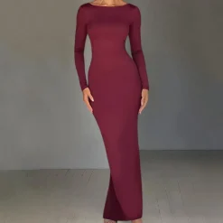 Jurken & Jumpsuits Dames*Faustina - Elegante Maxi Zomerjurk met Open Rug