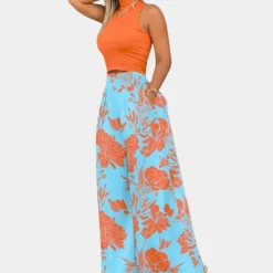 Broeken & Rokken Dames*Felice - Stijlvolle wijde damesbroek voor de zomer