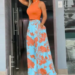 Broeken & Rokken Dames*Felice - Stijlvolle wijde damesbroek voor de zomer