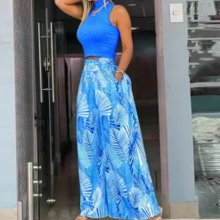 Broeken & Rokken Dames*Felice - Stijlvolle wijde damesbroek voor de zomer