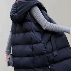 Jassen Dames*Felicie - Lichte en luchtige zomerjas met capuchon Zwart