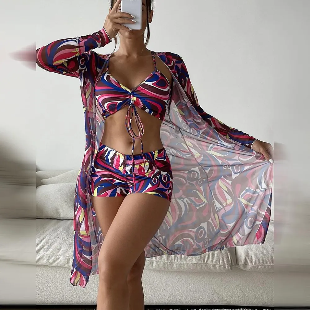 Sets Dames*FENNA - Driedelig badpak set voor de zomer