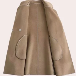 Jassen Dames*FERIDE - Luxe Zomer Riemjas voor Dames Bruin