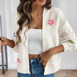 Truien & Vesten Dames*Fiona - Bloemenpatroon zomer vest voor vrouwen