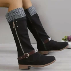 Damesschoenen*FIONNA - Zomerse dameslaarzen in effen kleur