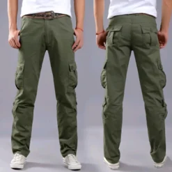 Broeken Heren*FLAVIO - Luchtige casual cargo broek voor de zomer