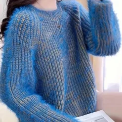 Truien & Vesten Dames*FLOR - Stijlvolle Zomerse Trui voor Dames Blauw