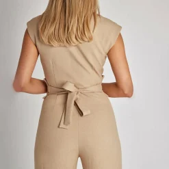 Jurken & Jumpsuits Dames*FLORENCE - Elegante mouwloze zomer jumpsuit