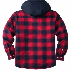 Jassen Heren*FLORIAN - Lichte geruite zomerjas met capuchon voor heren