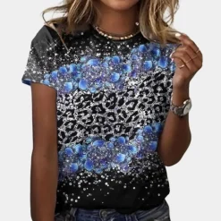 Topjes & Shirts Dames*Florinda - Stijlvolle dames zomerblouse voor de lente en zomer