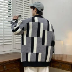 Truien & Vesten Heren*Fontane - Heren Trui met Modieuze Kleuren Blokken Design voor Lente/Zomer