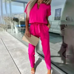 Jurken & Jumpsuits Dames*FRANCESCA - Modieuze zomerse jumpsuit