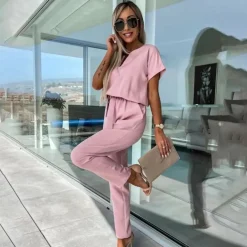 Jurken & Jumpsuits Dames*FRANCESCA - Modieuze zomerse jumpsuit