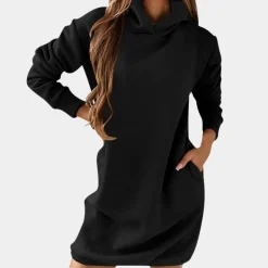 Jurken & Jumpsuits Dames*Francine - Comfortabele damesjurk met capuchon voor de zomer