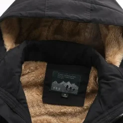 Jassen Heren*FRANCIS - Winterjas voor heren met afneembare capuchon Zwart