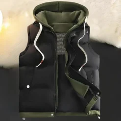 Truien & Vesten Heren*FRANK - Casual Zomer Capuchon Vest voor Heren