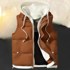 Truien & Vesten Heren*FRANK - Casual Zomer Capuchon Vest voor Heren