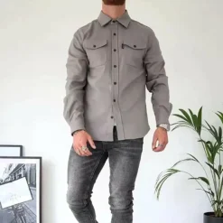 Jassen Heren*FRED - Stijlvol shirt met lange mouwen voor de zomer