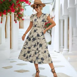 Jurken & Jumpsuits Dames*FREYA - Elegante zomerjurk voor zonnige dagen