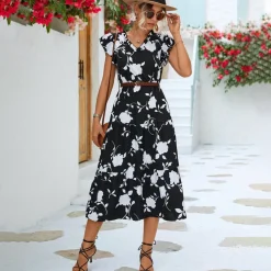 Jurken & Jumpsuits Dames*FREYA - Elegante zomerjurk voor zonnige dagen