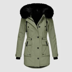 Jassen Dames*FRIEDA - Lange winterjas voor dames