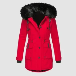 Jassen Dames*FRIEDA - Lange winterjas voor dames